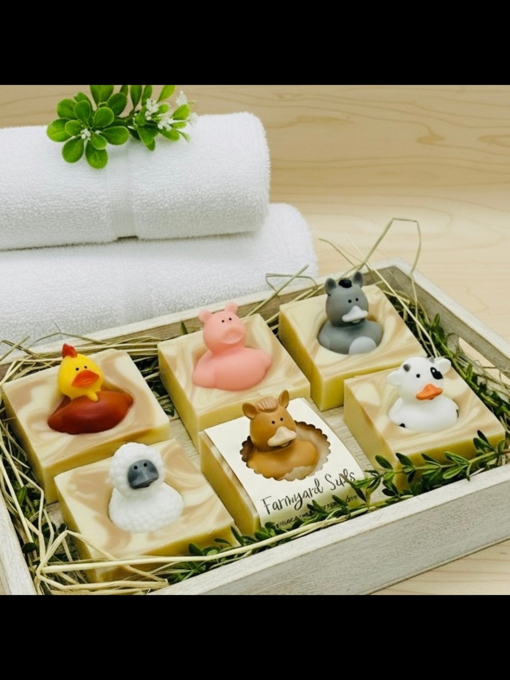 Handmade Animal Rubber Duck Soap Set - Multi Color